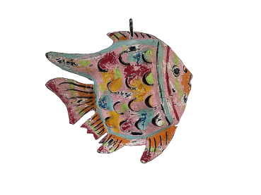 Fisch Laterne multi pink